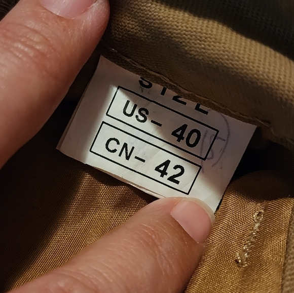 HJWE Men’s Tactical Cargo Pants Khaki Size 40 Cotton Drawstring Utility - Picture 4 of 5